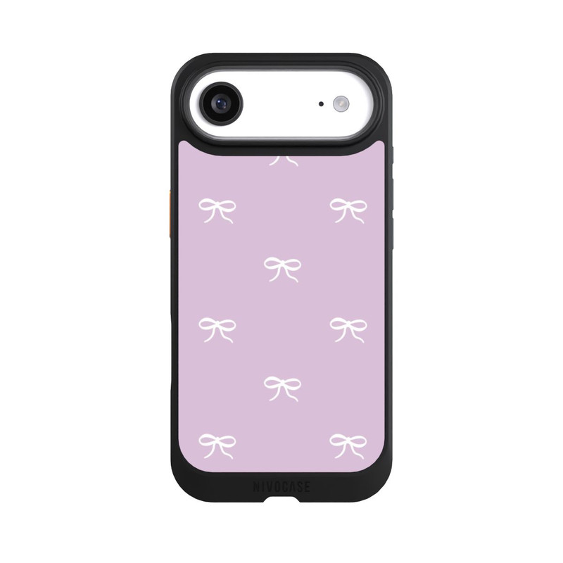 iPhone Air NIVOcore Schleifen Muster Flieder
