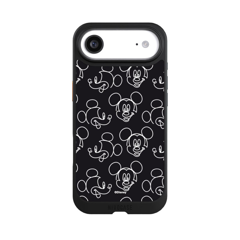 iPhone Air NIVOcore Disney Mickey Muster Schwarz