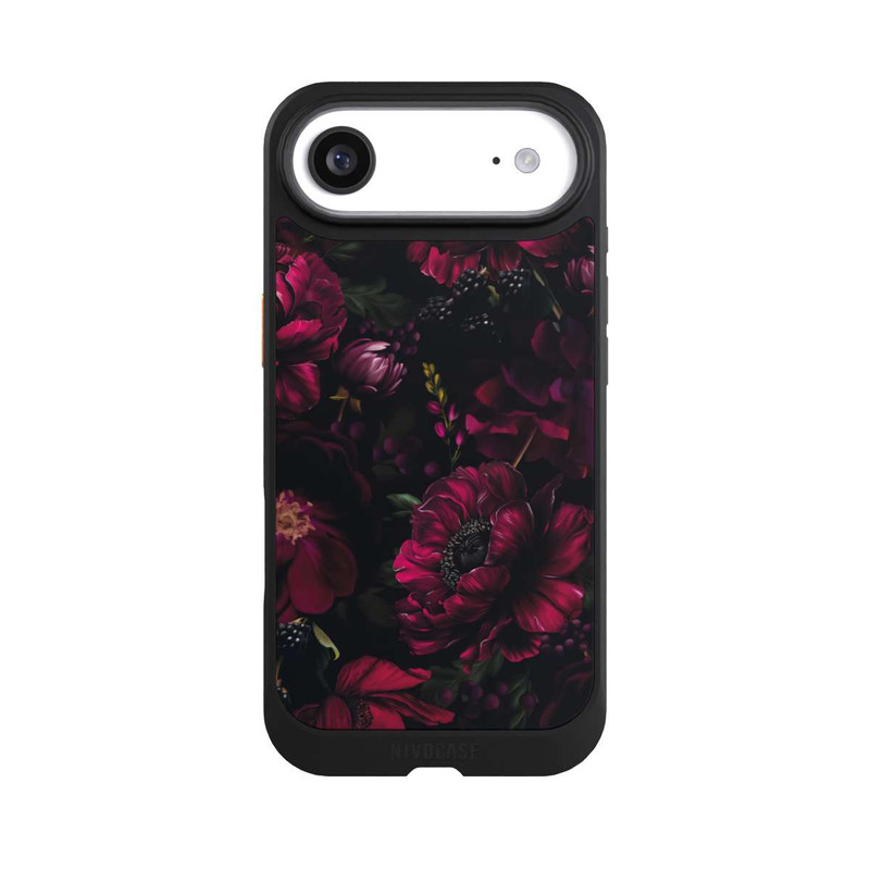 iPhone Air NIVOcore Dunkle Rote Blumen Liebe