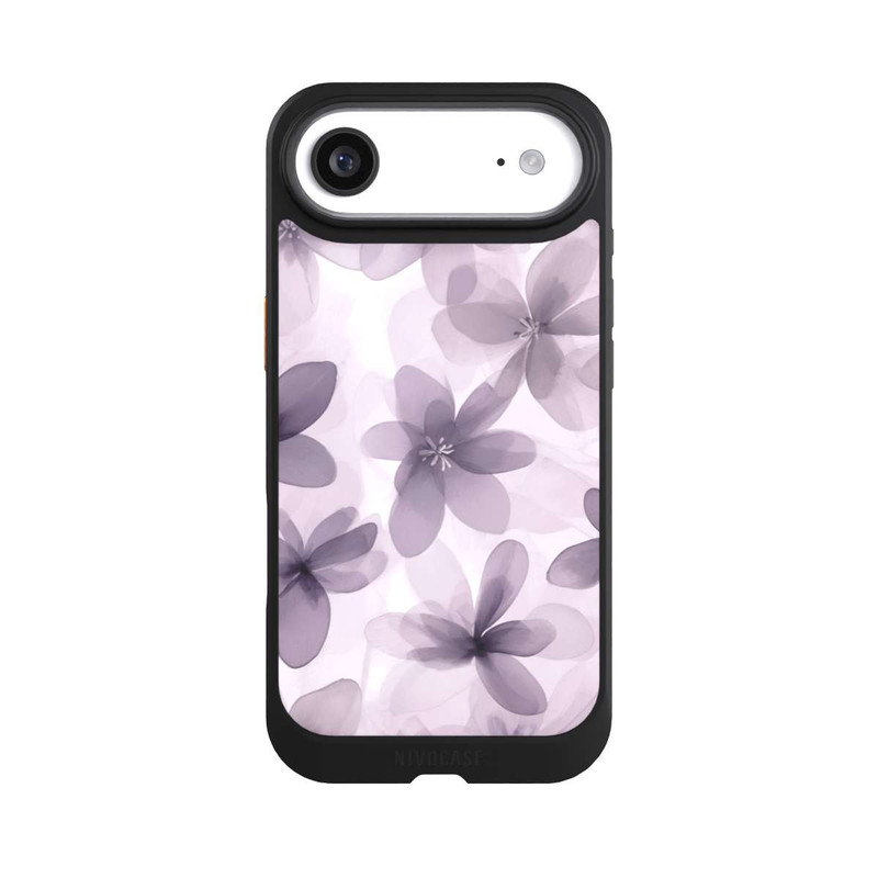 iPhone Air NIVOcore Fliederfarbenes Blumenmuster mit KI