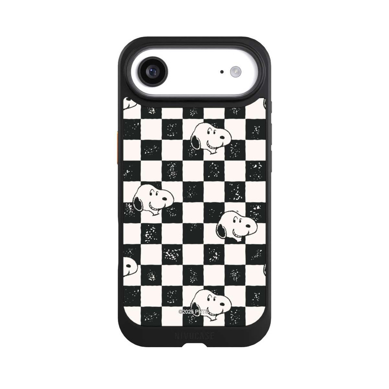 iPhone Air NIVOcore Snoopy Heads Checked Pattern