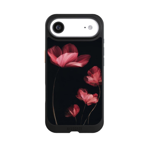 Apple iPhone Air NIVOcore Burgunder Blüten schwarz