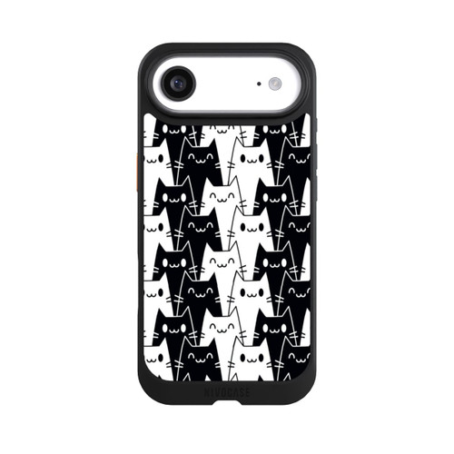 Apple iPhone Air NIVOcore Katzentapete Schwarz Weiß