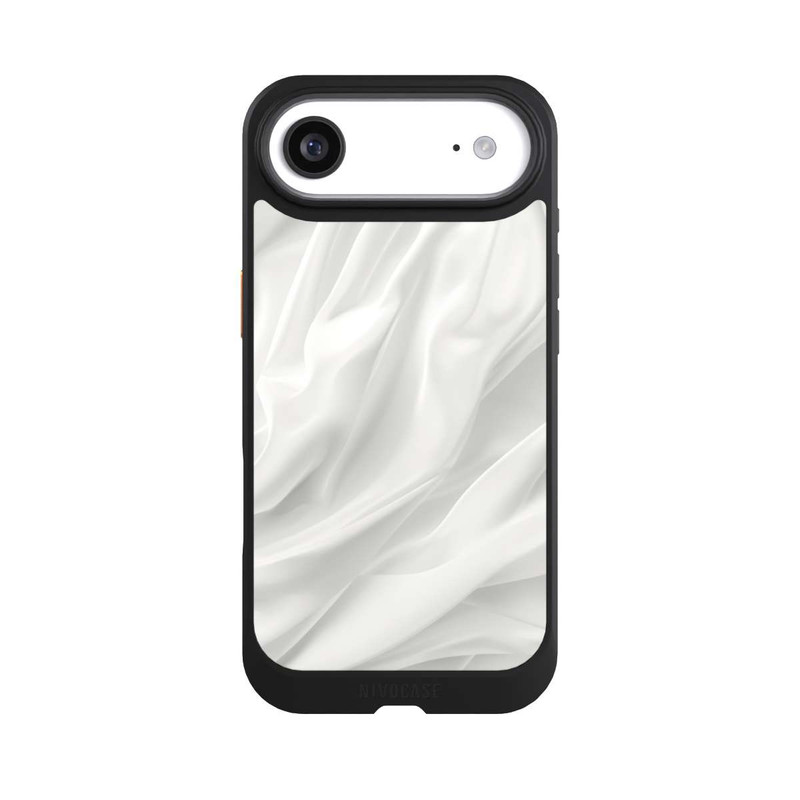 iPhone Air NIVOcore Weiße Seidenmatte Textur mit KI