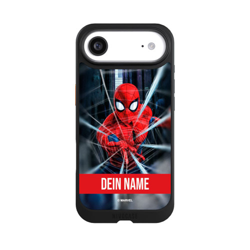 Apple iPhone Air NIVOcore Spiderman Webs in Action Personalisierbar
