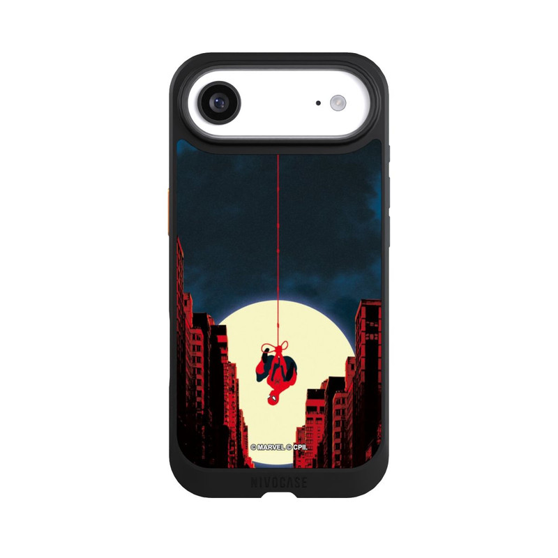 iPhone Air NIVOcore Spider-Man Marvel between Skyscrapers