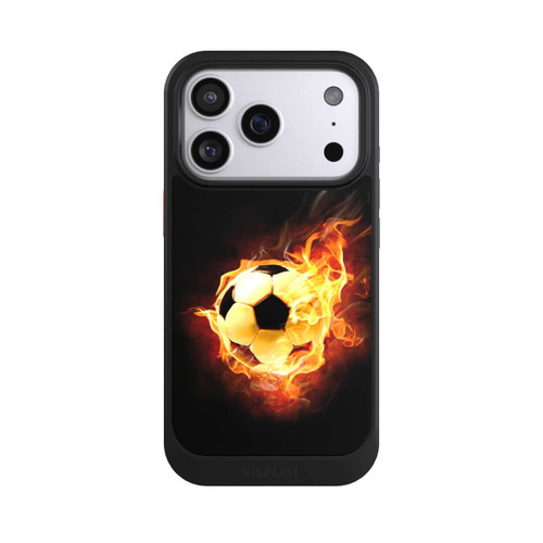 Apple iPhone 17 Pro NIVOcore Fußball in Flammen