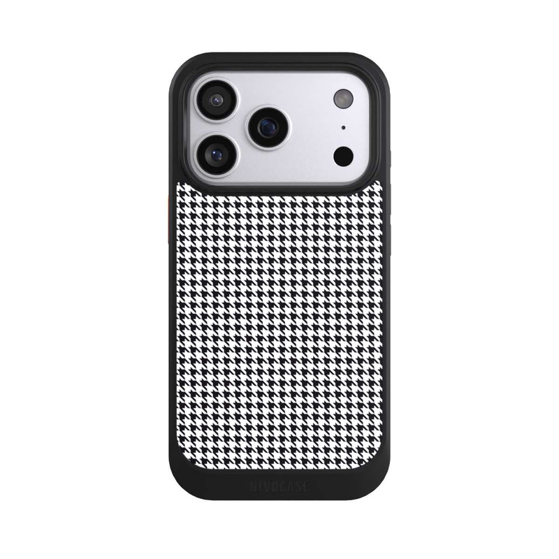 iPhone 17 Pro NIVOcore Pied de Poule Noir Blanc