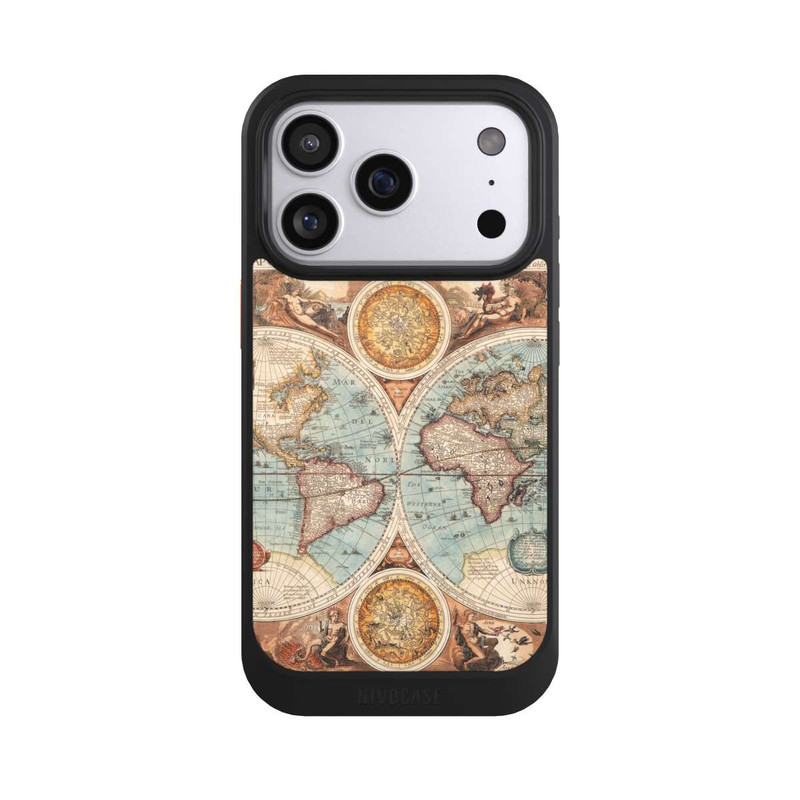 iPhone 17 Pro NIVOcore Vintage Weltkarte