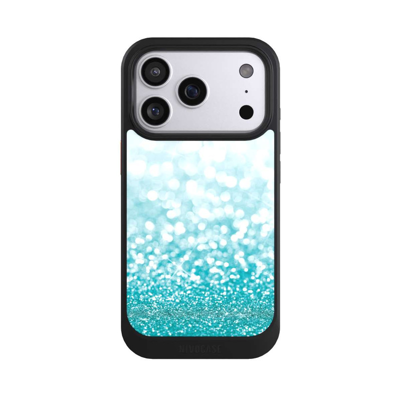 iPhone 17 Pro NIVOcore Pluie de Paillettes Pétroles Look