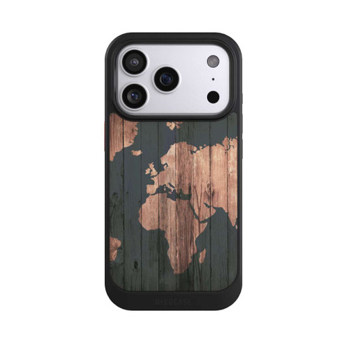Apple iPhone 17 Pro NIVOcore Wooden World Map