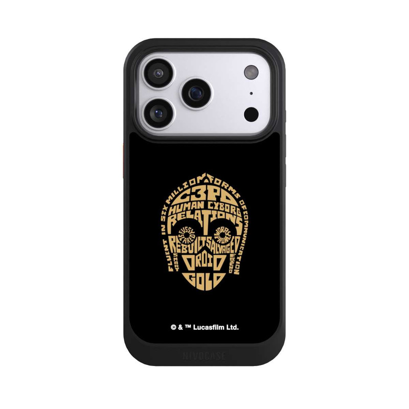 iPhone 17 Pro NIVOcore C3PO Typo Grafisch