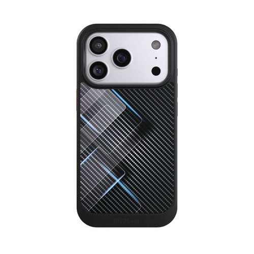 Apple iPhone 17 Pro NIVOcore Blaue Linien auf Karbon
