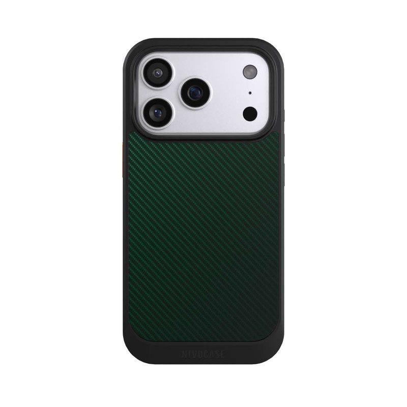 iPhone 17 Pro NIVOcore British Racing Green Carbon