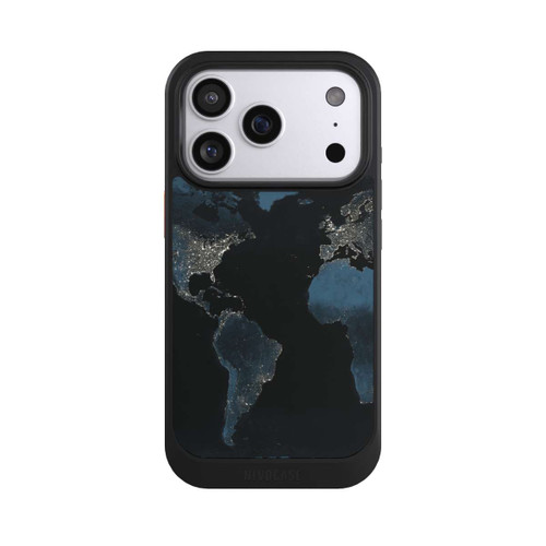 Apple iPhone 17 Pro NIVOcore Carte du Monde Nuit