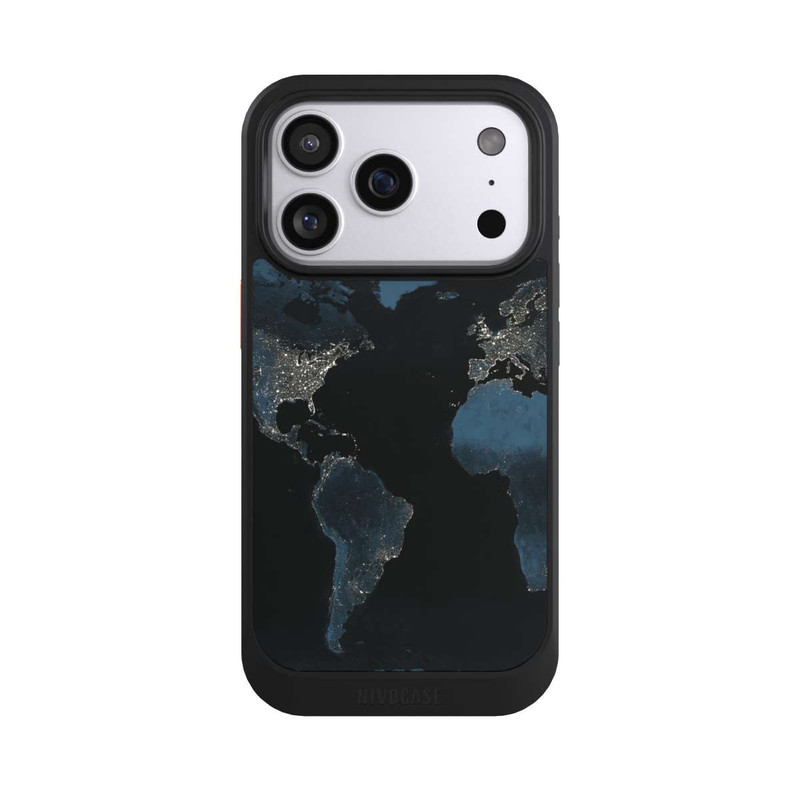 iPhone 17 Pro NIVOcore Nightlight Worldmap