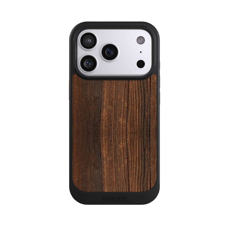 iPhone 17 Pro NIVOcore Look Bois de Noyer