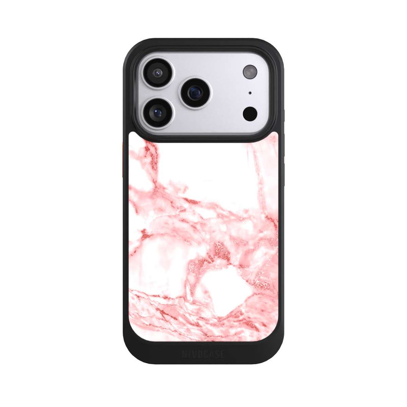 iPhone 17 Pro NIVOcore Marbre Rose et Blanc