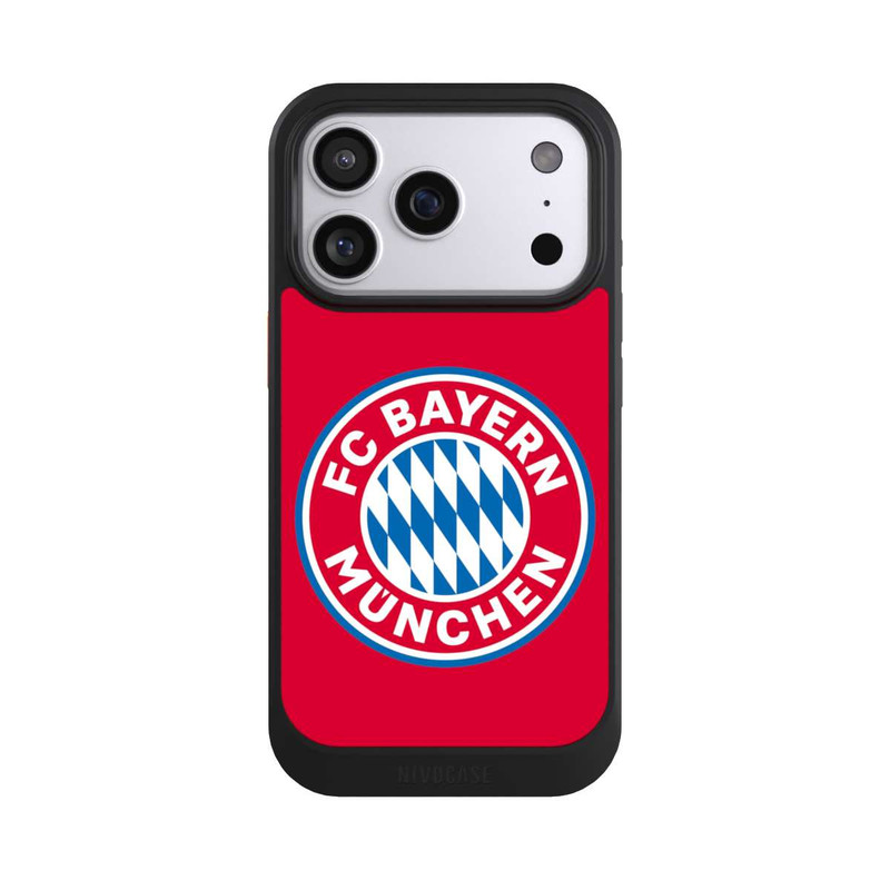 iPhone 17 Pro NIVOcore FCB Logo auf Rot