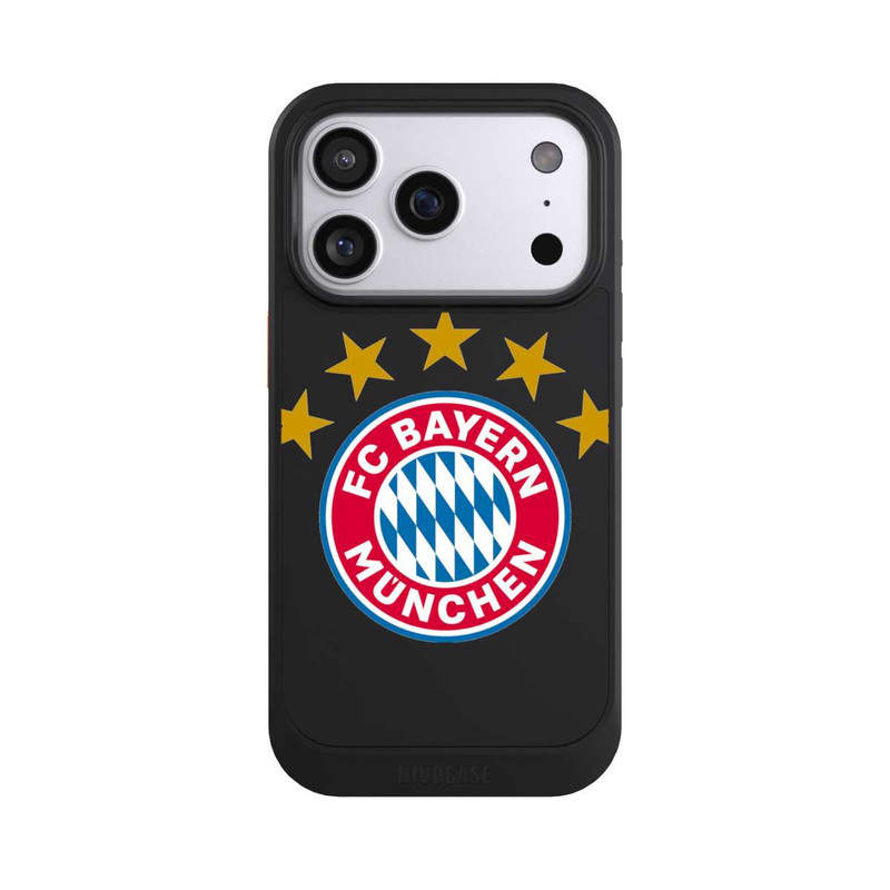 iPhone 17 Pro NIVOcore FCB Logo mit Sterne - ohne Hintergrund