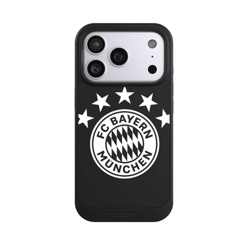 iPhone 17 Pro NIVOcore FCB Logo einfarbig mit Sternen - ohne Hintergrund