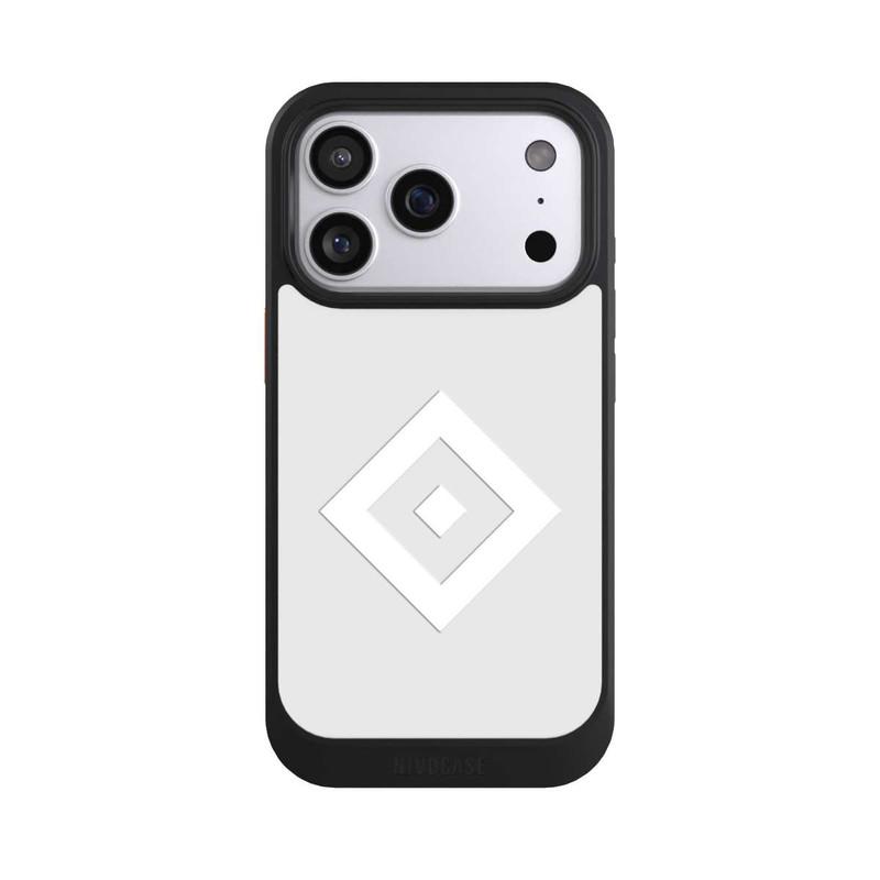 iPhone 17 Pro NIVOcore Rauten Logo auf HSV Grau