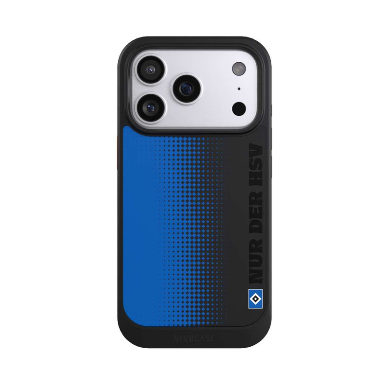 iPhone 17 Pro NIVOcore Nur der HSV - Trame losange bleue - sans fond