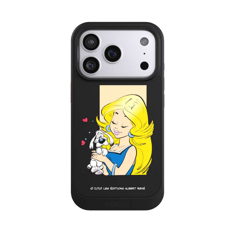 iPhone 17 Pro NIVOcore Falbala et Idéfix Amoureux Transparent