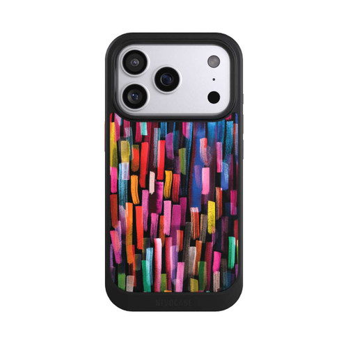 Apple iPhone 17 Pro NIVOcore Bunte Pinselstriche schwarz
