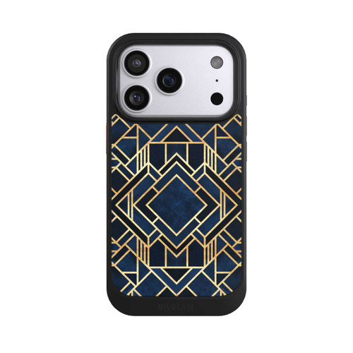 Apple iPhone 17 Pro NIVOcore Kunst Deko Blau Golddruck