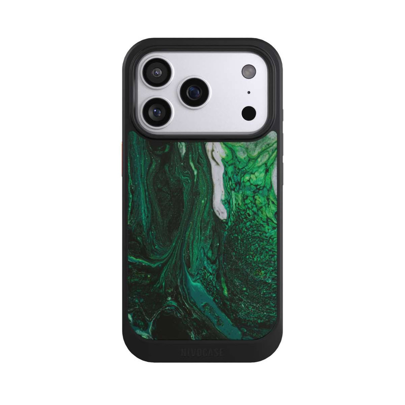 iPhone 17 Pro NIVOcore Green oil texture