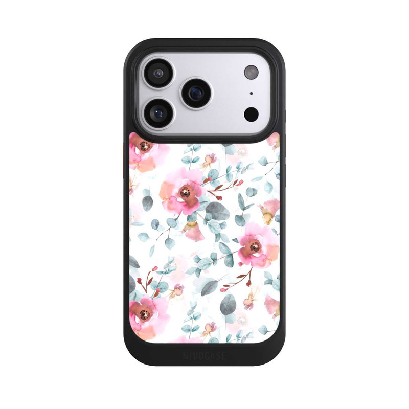 iPhone 17 Pro NIVOcore Aquarell Blumentapete