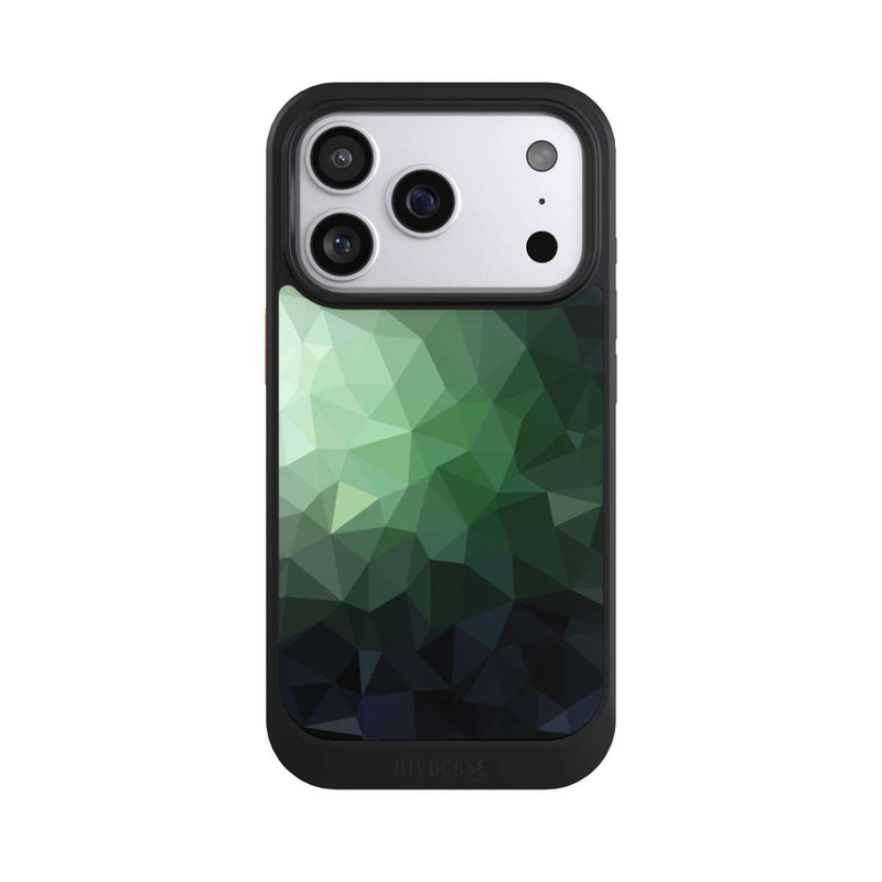 iPhone 17 Pro NIVOcore Polygonal Mosaic Green
