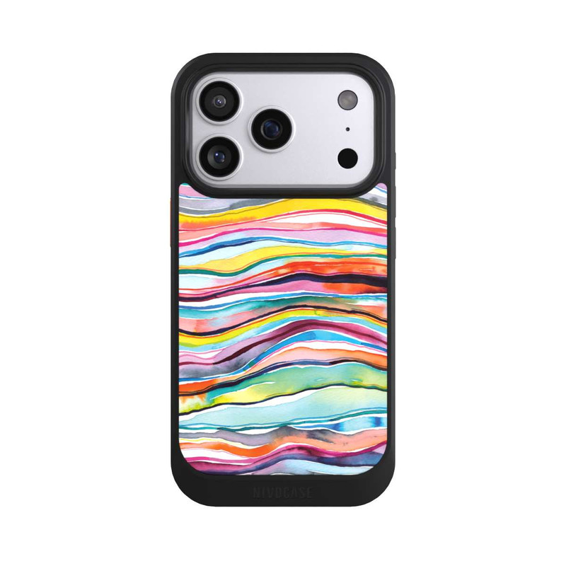 iPhone 17 Pro NIVOcore Watercolor Agate Layers