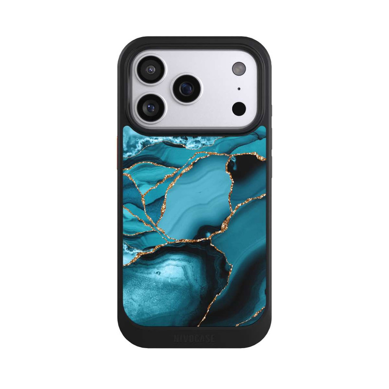 iPhone 17 Pro NIVOcore Marbre Bleu Glacier