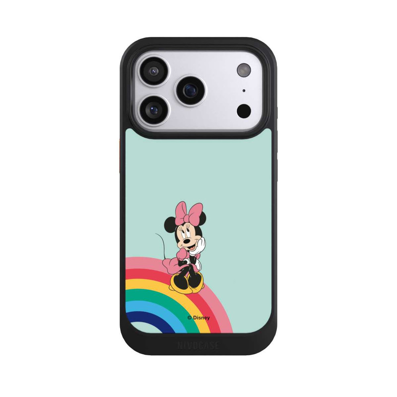 iPhone 17 Pro NIVOcore Minnie Regenbogen Portrait