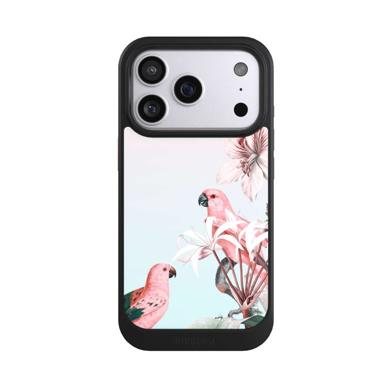 iPhone 17 Pro NIVOcore paradiesische Papageien Pastell
