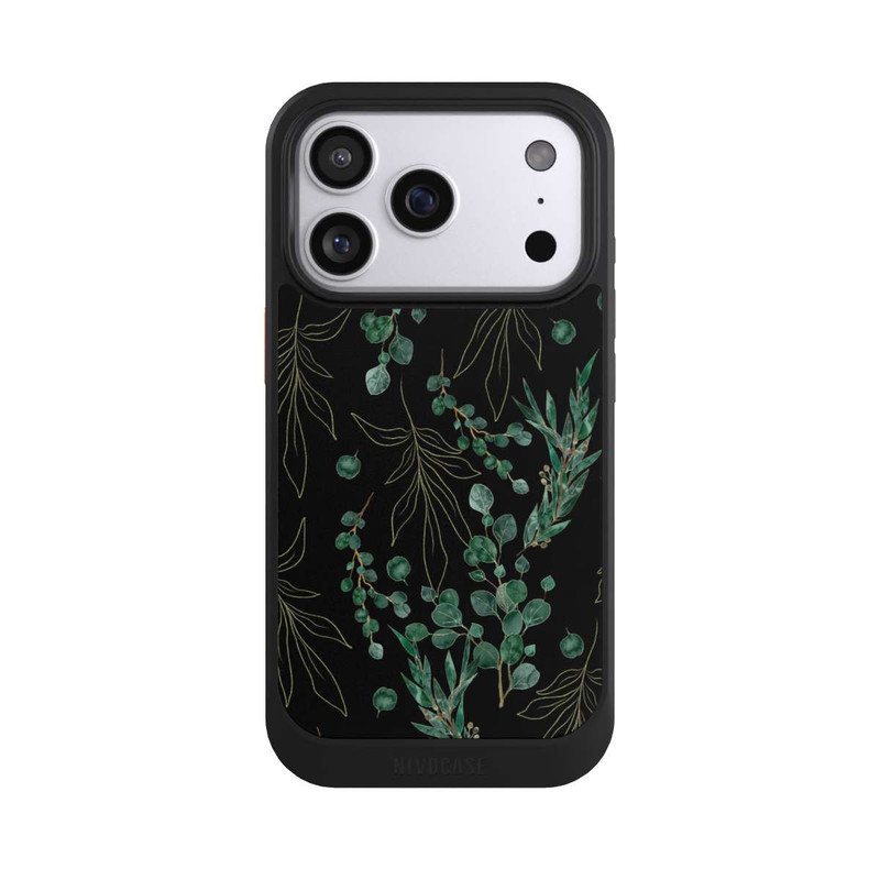 iPhone 17 Pro NIVOcore Eukalyptusblätter schwarz