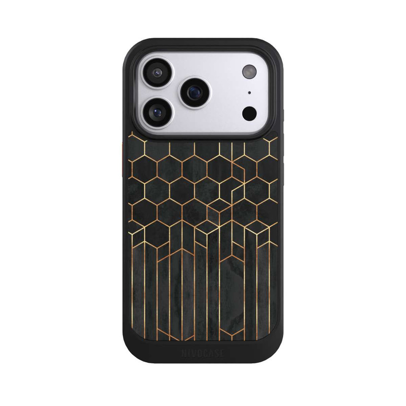 iPhone 17 Pro NIVOcore Schwarze Sechsecke
