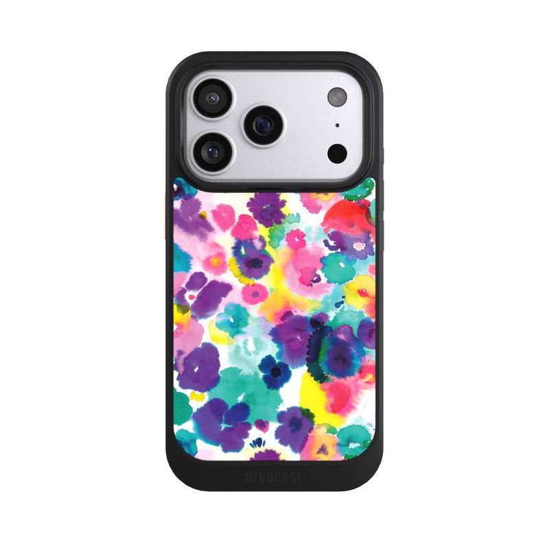 iPhone 17 Pro NIVOcore Abstract Watercolor Flowers