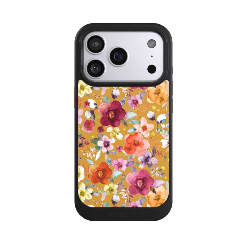 iPhone 17 Pro NIVOcore Spring Floral Bouquets Mustard