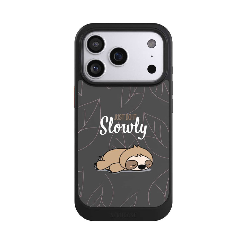 iPhone 17 Pro NIVOcore Just Do It Slowly Sloth Grey