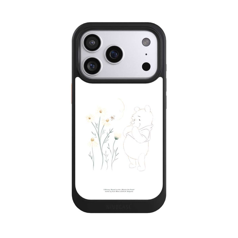 iPhone 17 Pro NIVOcore Winnie Pooh regarde les marguerites