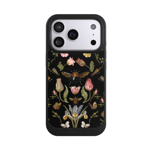 Apple iPhone 17 Pro NIVOcore Wildblumen und Biene Schwarz