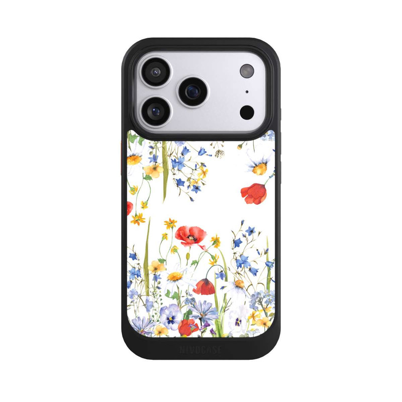 iPhone 17 Pro NIVOcore Blumenwiese Mohn