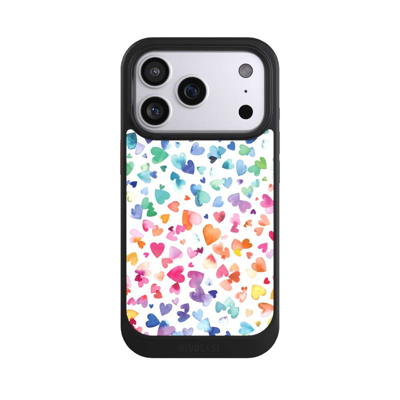 iPhone 17 Pro NIVOcore Watercolor Love Hearts