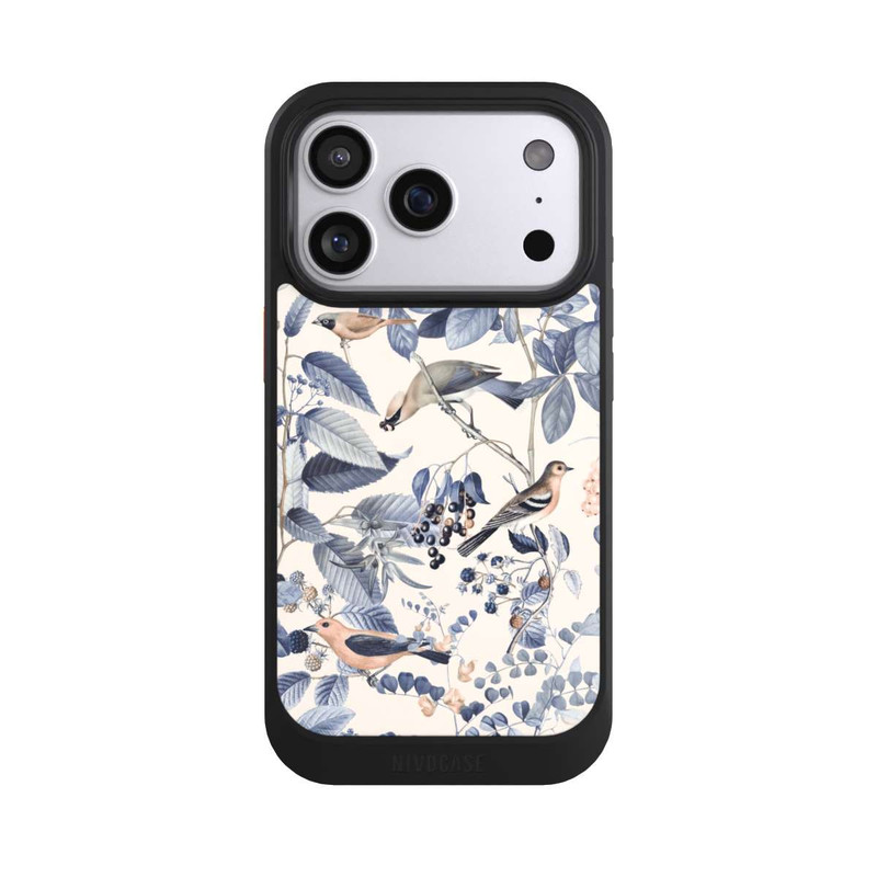 iPhone 17 Pro NIVOcore Vögel und Beeren in Beige
