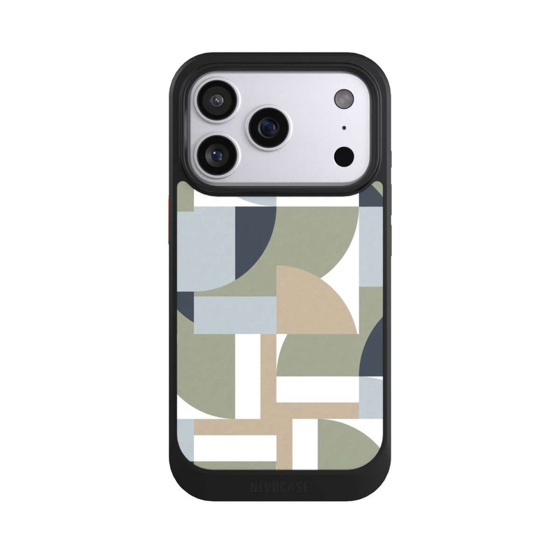 iPhone 17 Pro NIVOcore Futuristische Bauhaus Polygone Beige