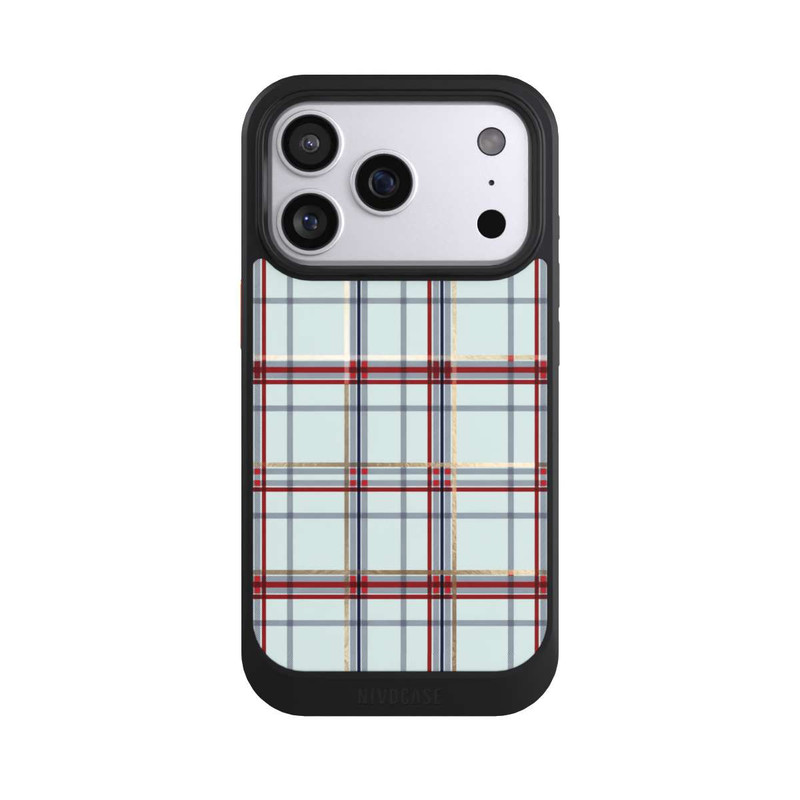 iPhone 17 Pro NIVOcore Tartan Blue