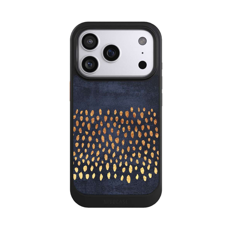 iPhone 17 Pro NIVOcore Muster Gold und Marine